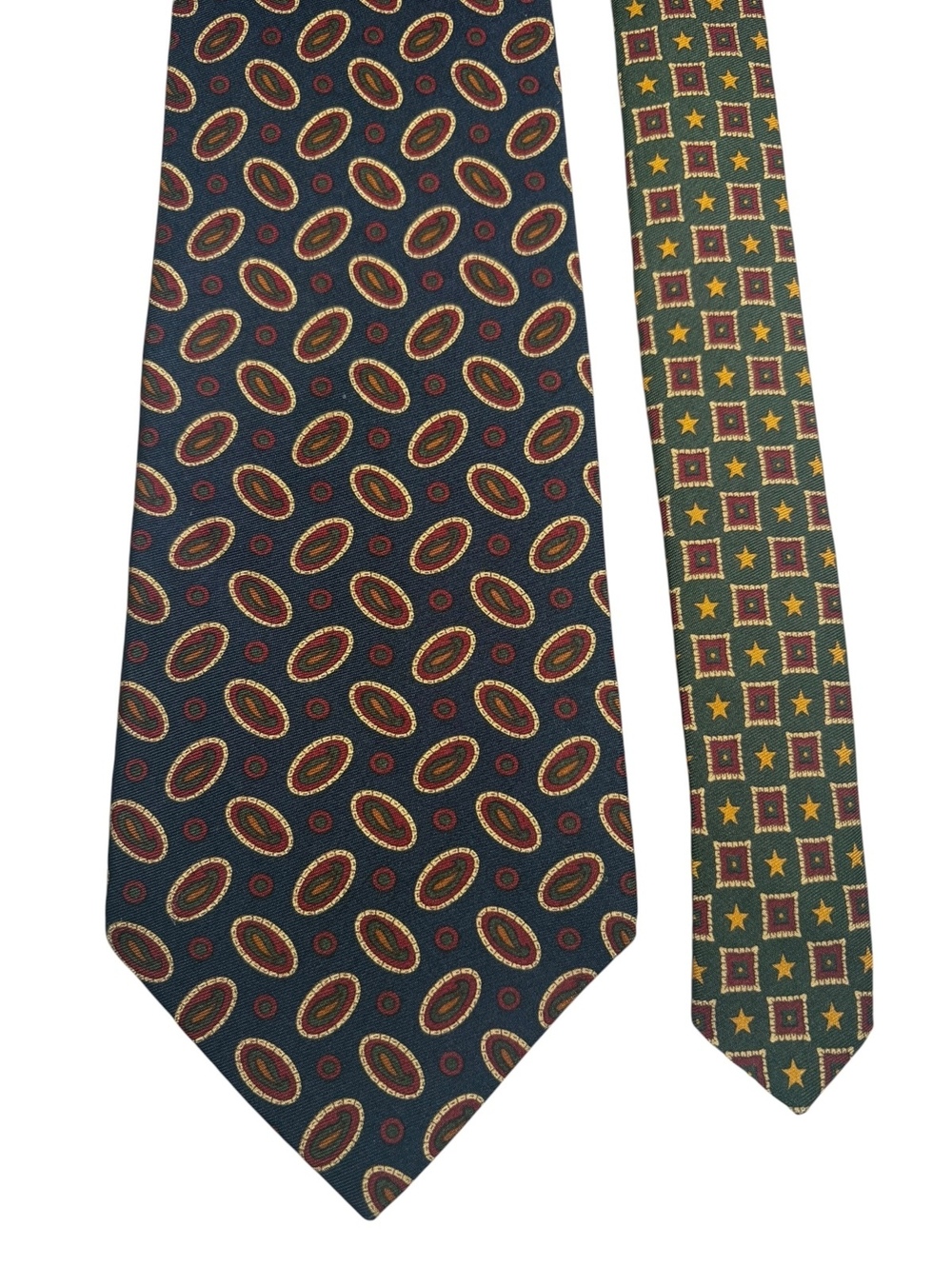 Tommy Hilfiger 100% Silk Navy Red Paisley Medallion Men's Designer Tie